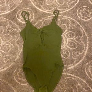 Army green bodysuit